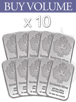 Buy Volume: 10 or more Scottsdale Silver "The One" Silver Bar 1 oz