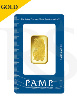 PAMP Suisse Lady Fortuna 1/2 oz Gold Bar (With Assay Certificate)