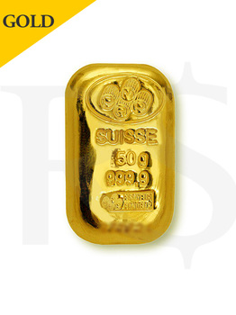 PAMP Suisse 50 gram Casting Gold Bar (With Assay Certificate)