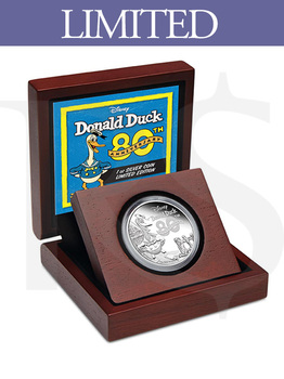 Disney 80th Anniversary of Donald Duck 1 oz Silver Proof Coin