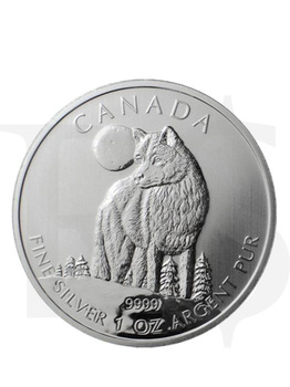 Canadian Wildlife Series: Timber Wolf 1oz Silver Coin
