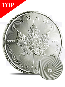 2016 Canada Maple Leaf 1 oz Silver Coin (with Capsule)
