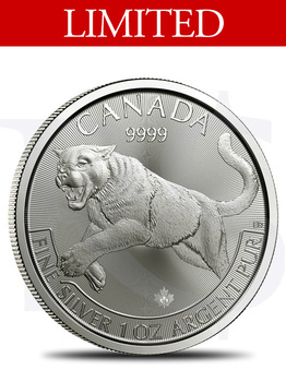 Canadian Predator Series: 2016 Cougar 1oz Silver Coin