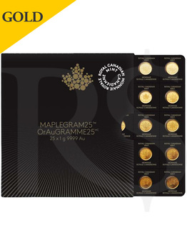 2016 RCM Maplegram25™ 9999 Gold Coin	