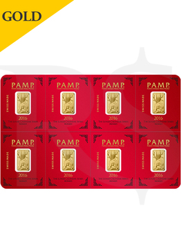 PAMP Suisse Lunar Monkey MULTIGRAM+8 999 Gold Bar