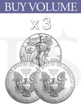 Buy Volume: 3 or more 2011 American Eagle 1 oz Silver Coin