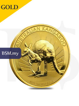 2011 Perth Mint Kangaroo 1oz 9999 Gold Coin