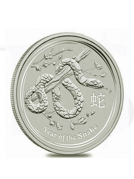 2013 Perth Mint Lunar Snake 1 oz Silver Coin