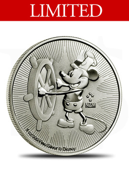 2017 Disney Steamboat Willie 1 oz Silver Coin
