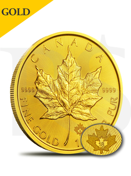 2018 Canada Maple Leaf 1 oz 9999 Gold Coin