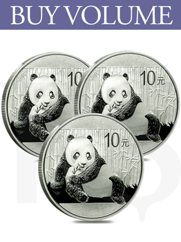 Buy Volume: 3 or more 2015 Chinese Panda 30 grams Silver Coin