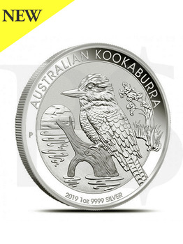 2019 Perth Mint Kookaburra 1 oz Silver Coin (With Capsule)