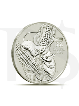 2020 Perth Mint Lunar Mouse 1/2 oz Silver Coin