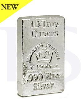 Monarch 10 oz Silver Bar (Hand Poured)