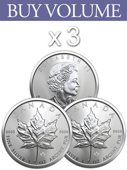 Buy Volume: 3 or more 2020 Canada Maple Leaf 1 oz Silver Coin