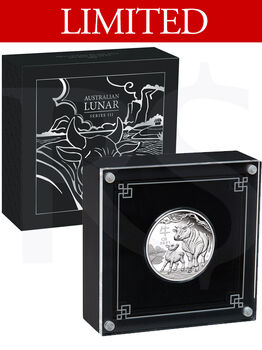2021 Perth Mint Lunar Ox 1/2oz Silver Proof Coin