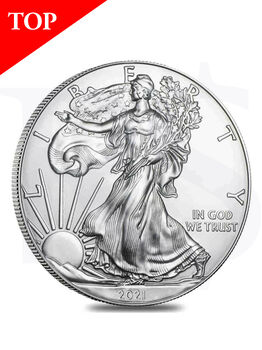 2021 American Eagle 1 oz Silver Coin (with Capsule)
