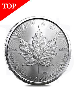 2022 Canada Maple Leaf 1 oz Silver Coin (with Capsule)