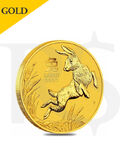 2023 Perth Mint Lunar Rabbit 1/2 oz 9999 Gold Coin