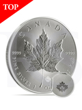 2014 Canada Maple Leaf 1 oz Silver Coin (with Capsule)