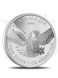 2015 Canada Great Horned Owl 1 oz Silver Coin (With Capsule)
