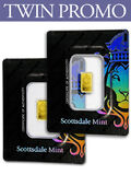 Twin Promo: Scottsdale LBMA Certi-Lock 1 gram .9999 Gold Bar