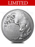 2022 Royal Australian Mint Lunar Tiger 1 oz Silver Coin