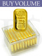 Buy Volume: Box of 10 or more PAMP Suisse 100 gram Casting Gold Bars