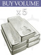Buy Volume: 5 or more RMC 100 oz Silver Bar