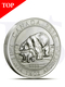 2015 Canada Polar Bear & Cub 1.5 oz Silver Coin